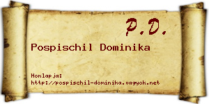 Pospischil Dominika névjegykártya